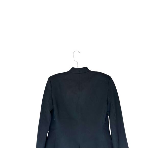 J.Crew Black Stretch Twill Basic Classic Classy Open Going‎ Out Blazer Size 0 - Picture 8 of 11